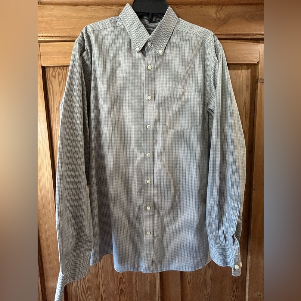 BUNDLE ANY 2 MEN’S $10 SHIRTS FOR $15. Eddie Bauer Plaid Wrinkle Free Shirt
